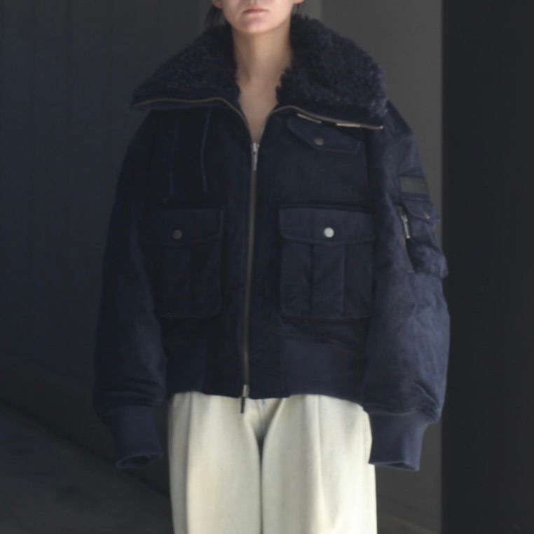【残り一点】Corduroy Notched Lapel Utility Jacket