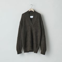 【残り一点】Super Kid Mohair Knit Loose V Neck LS