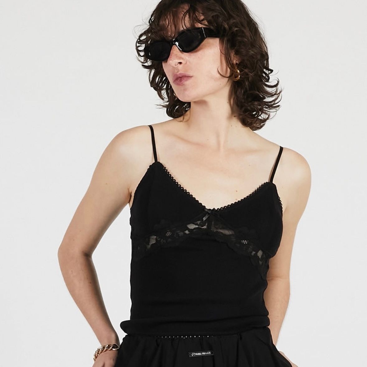 【残り一点】Eyelet Lace Cupin Cami