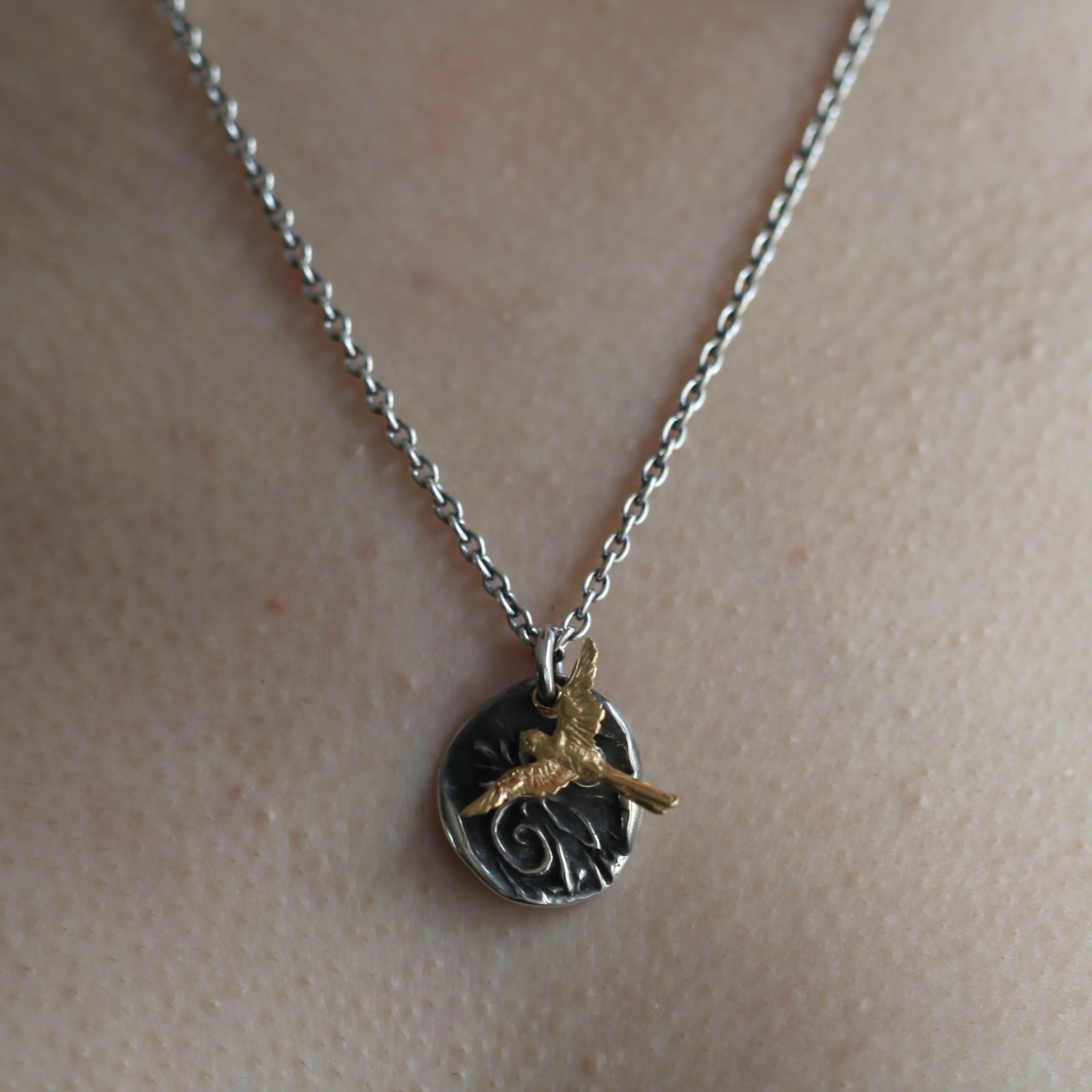 【お取り寄せ注文可能】Day Breaker Pendant Daylight & Bird(SILVER×GOLD)