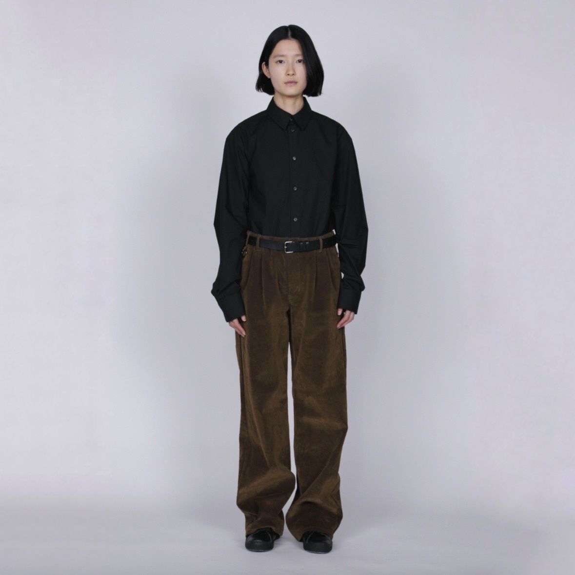 【残り一点】Flocked Denim Wide Tailored Pants