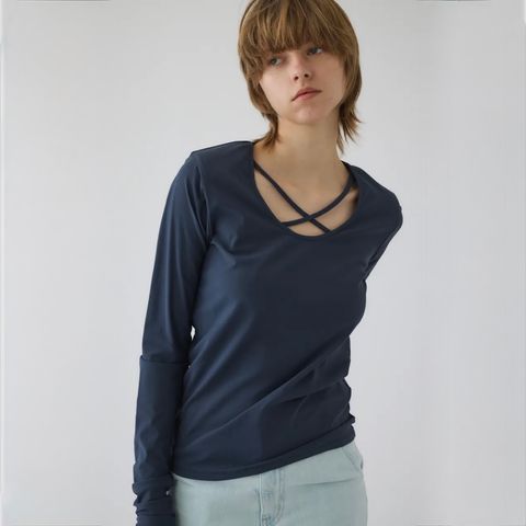 【残り一点】Cross Strap Skin Tops