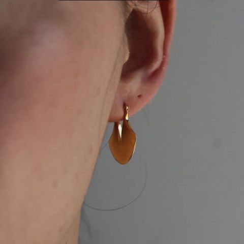 【残り一点】YU-KIN Rotus Slit Earrings(両耳用）