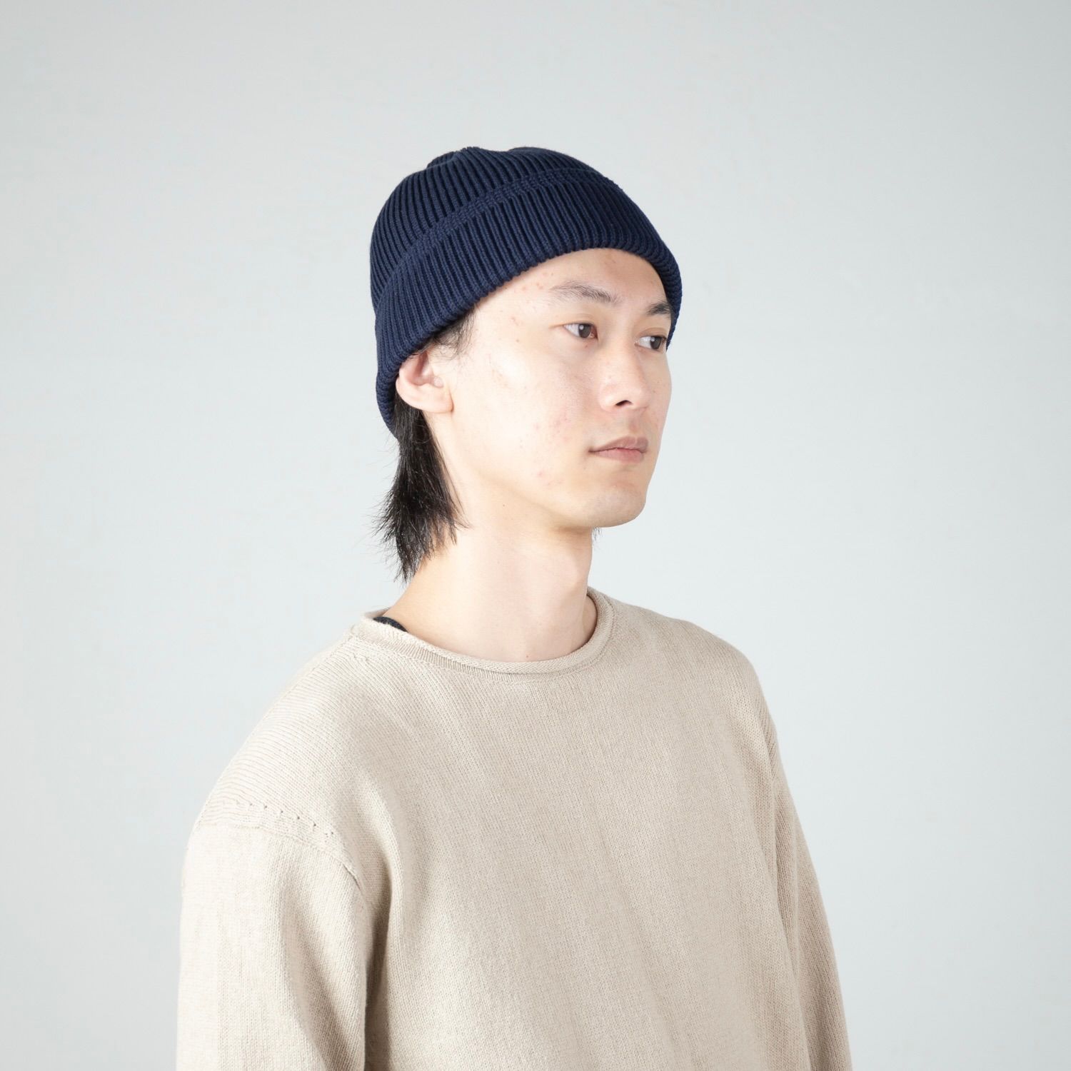 【残り一点】Cotton Acrylic Knit Beanie