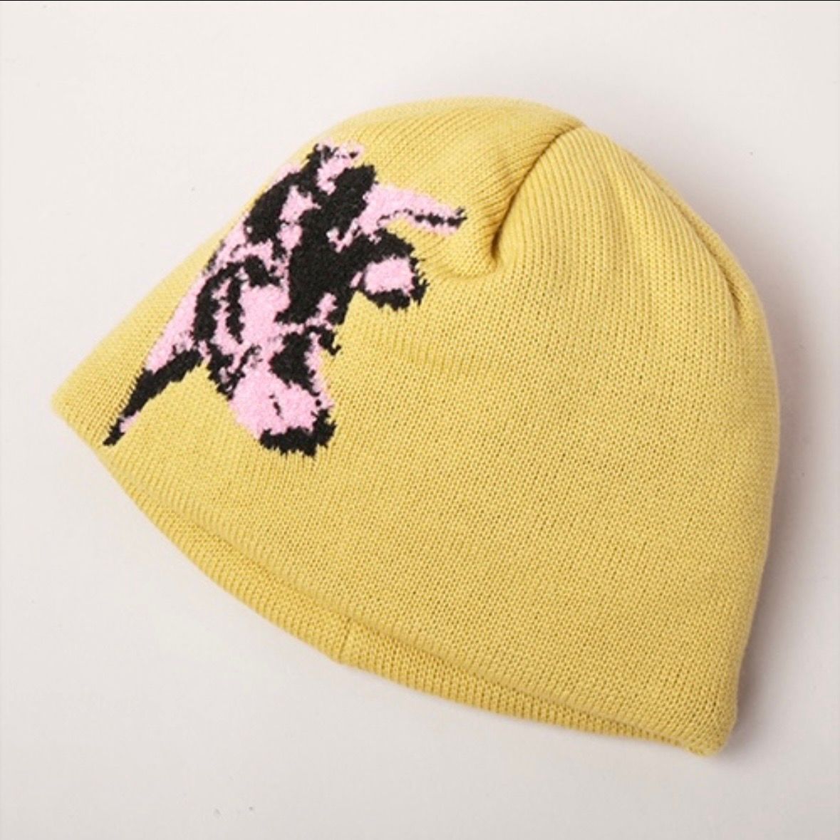 【残り一点】Cow Motif Jacquard Beanie