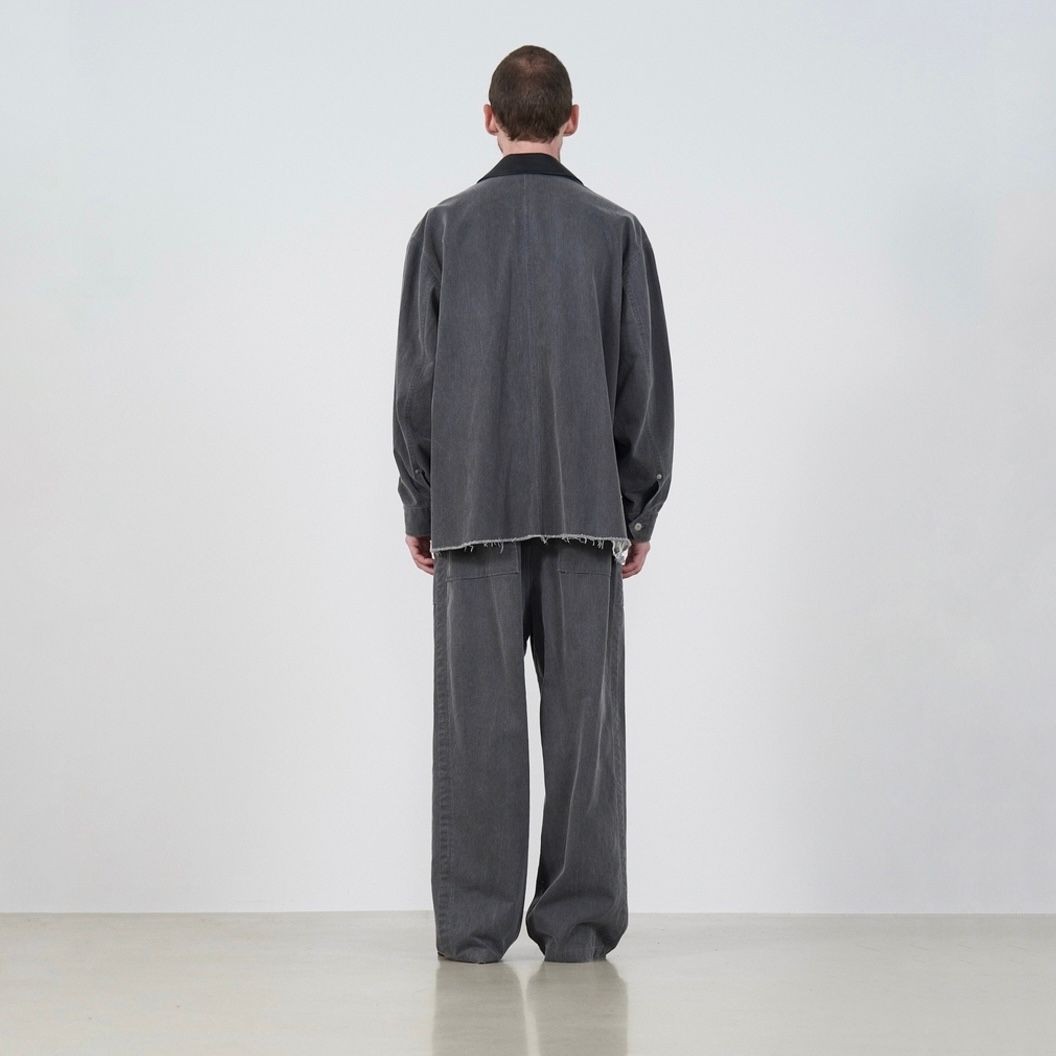YOKE - 【残り一点】Cotton Cut Off Coverall Jacket | ACRMTSM YOKE - 【残り一点】Cotton Cut Off Coverall Jacket | ACRMTSM