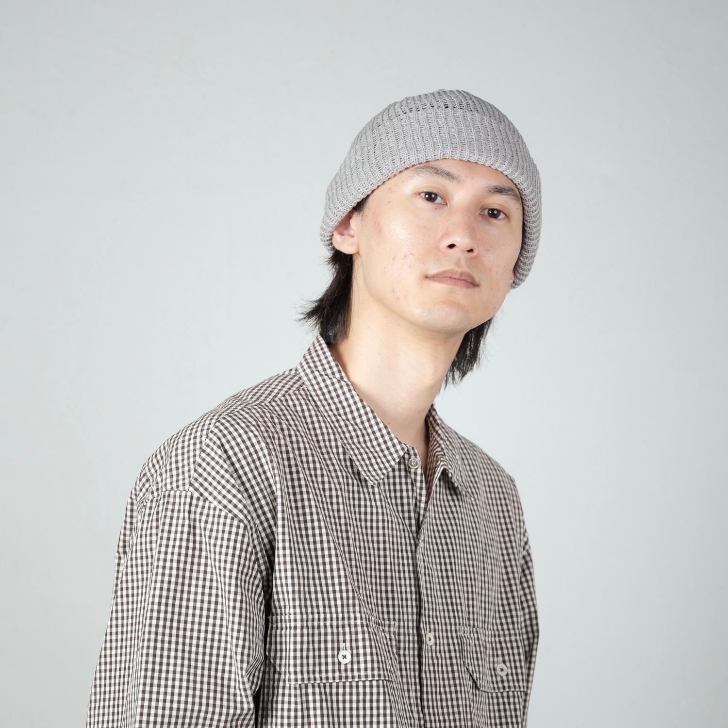 【残り一点】Sheer Mesh Short Knit Cap