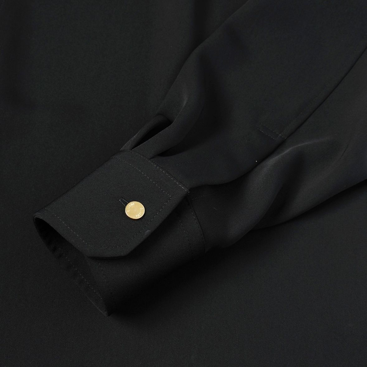 【残り一点】Double Cloth Chin Tab Long Sleeve Shirt