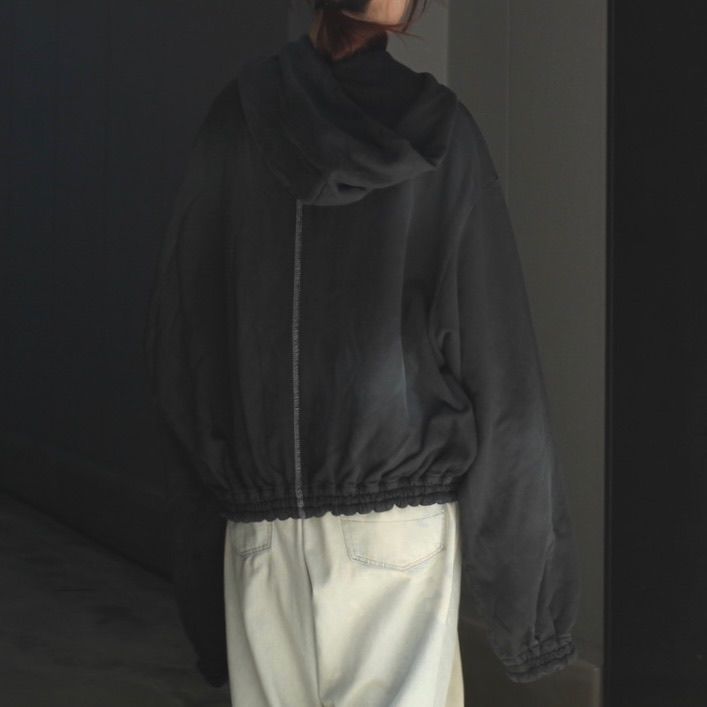 【残り一点】Washed Ordinary Old Style Zip Hoodie