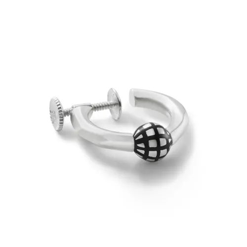 【お取り寄せ注文可能】Grid Ball Hoop Earring