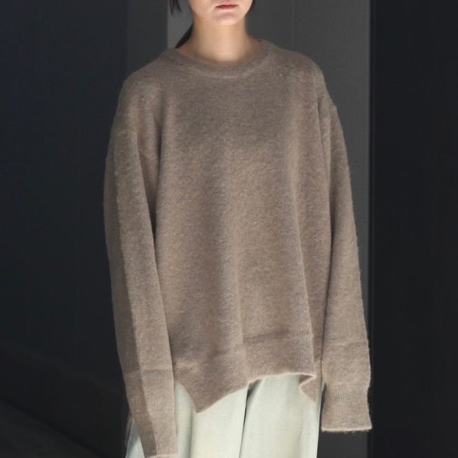 【残り一点】Wool/Alpaca Milled Knit Crew Neck LS