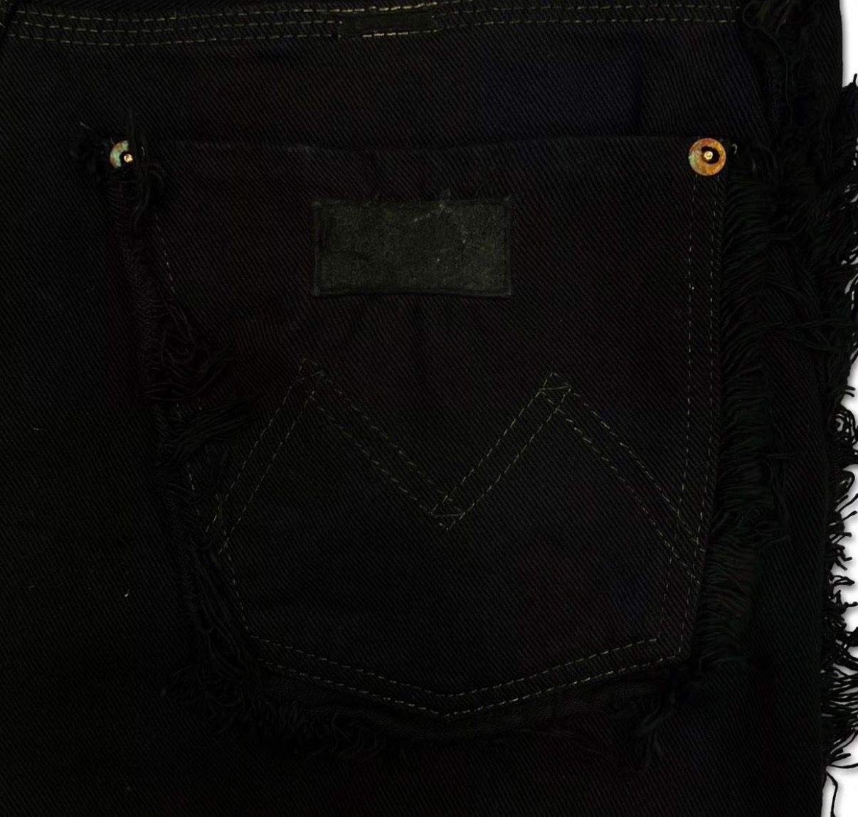 【残りわずか】Slash Seam Twist Cargo Jeans(AFTER BLACK)