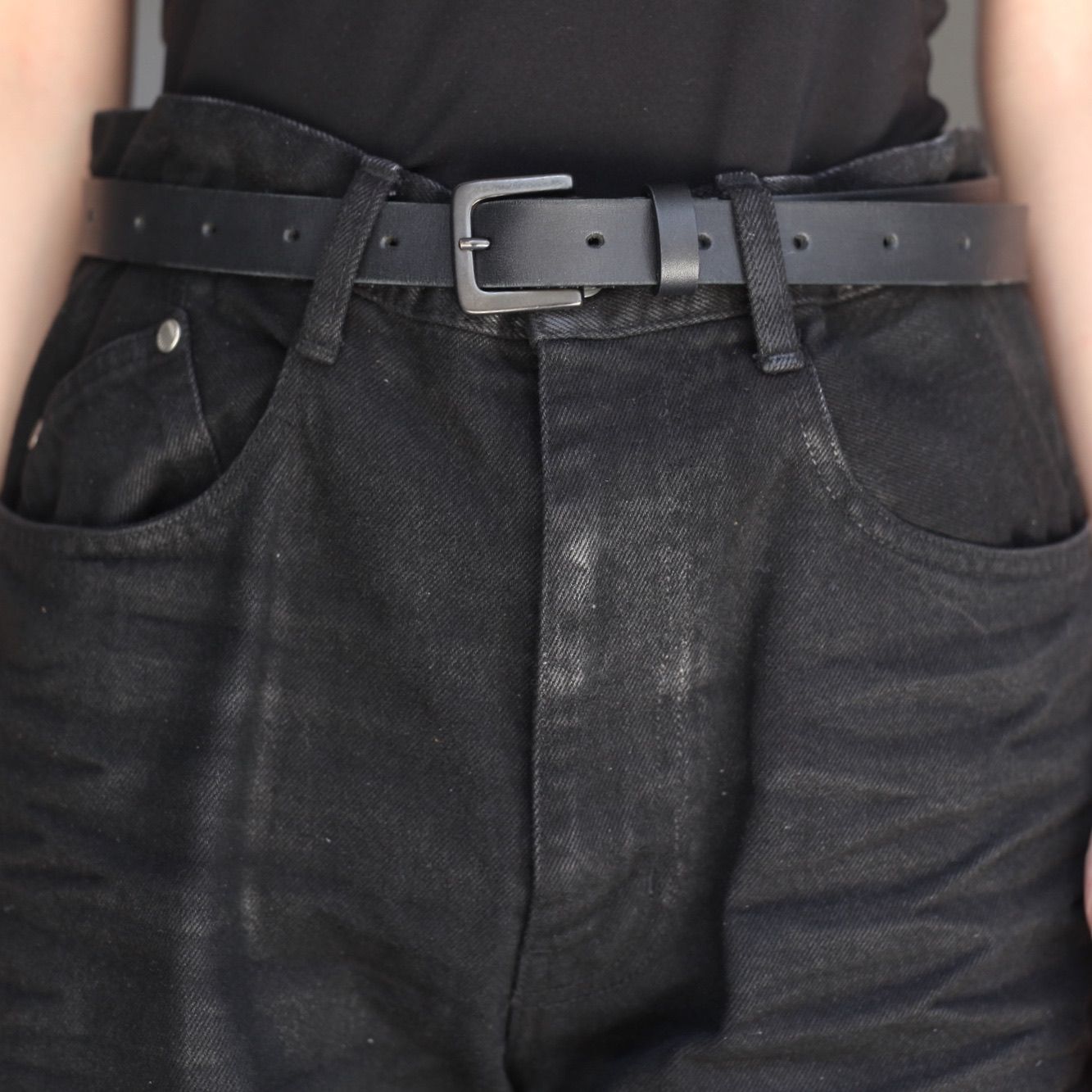 【残りわずか】3D Twisted Wide Leg Jeans