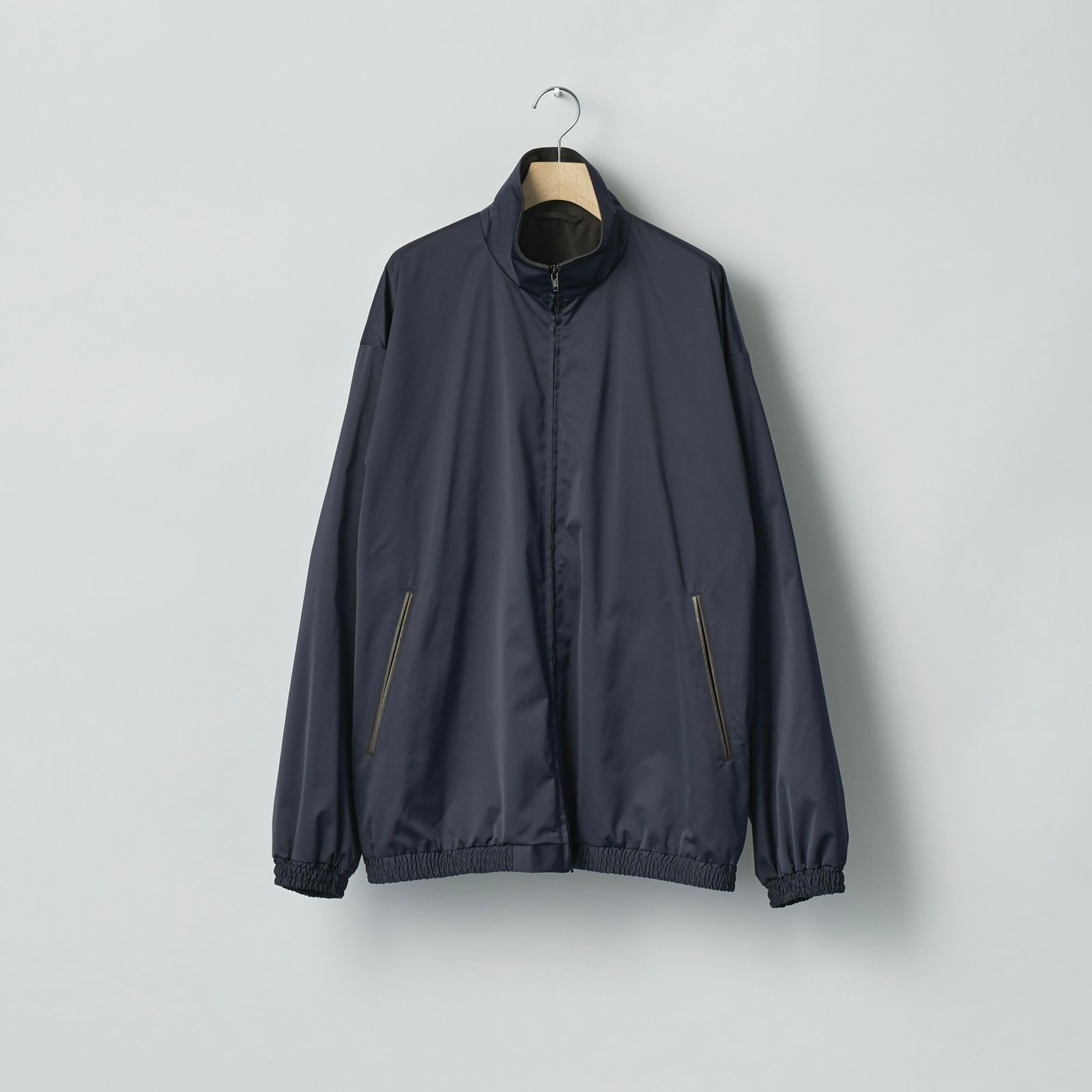 【残り一点】Silk Back Stand Collar Zip Jacket