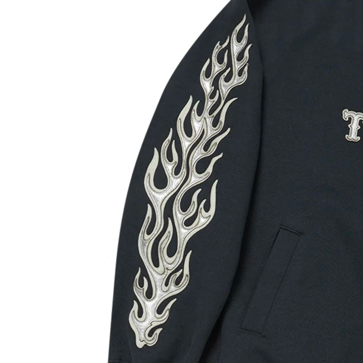 【残り一点】Leather Flame Sweatshirt