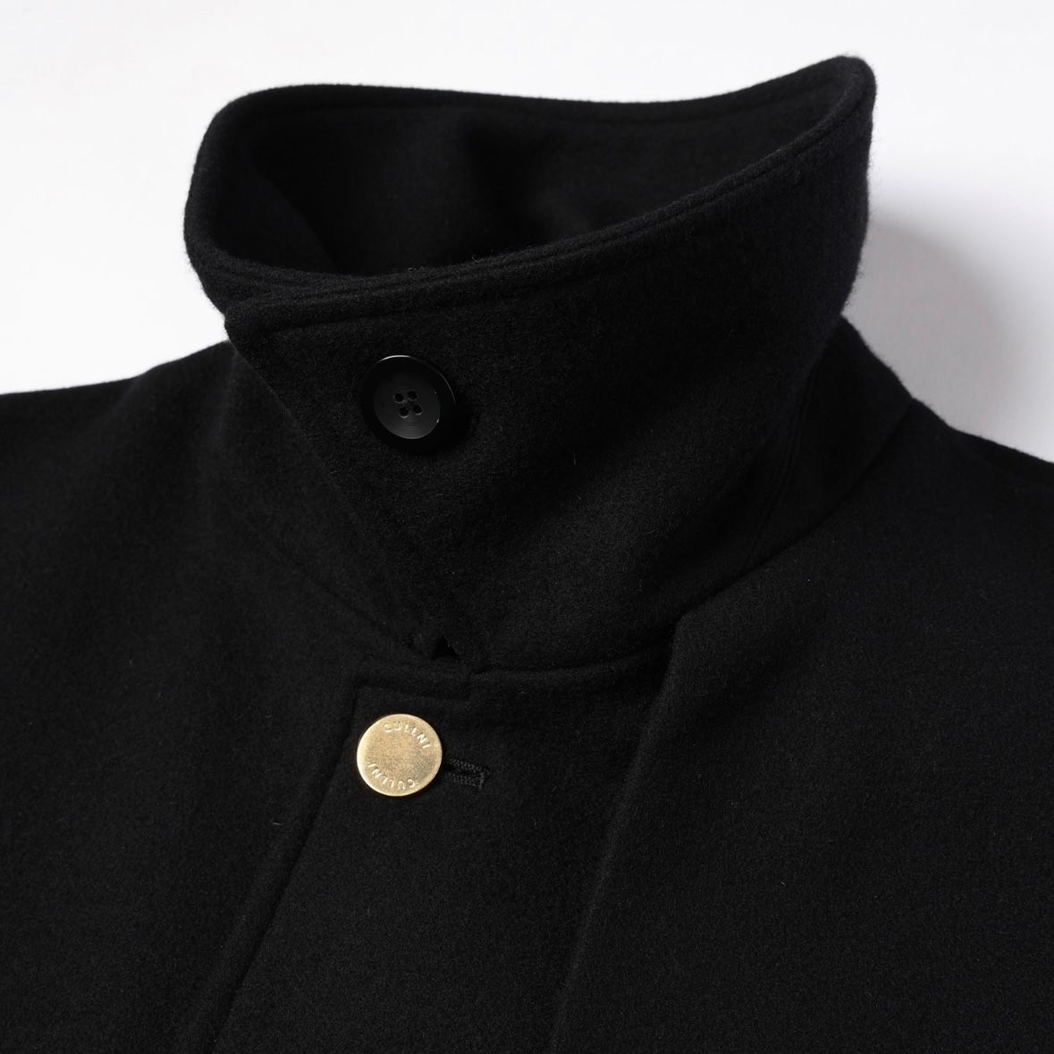 【残り一点】Lamb Wool Melton Layered Long Coat