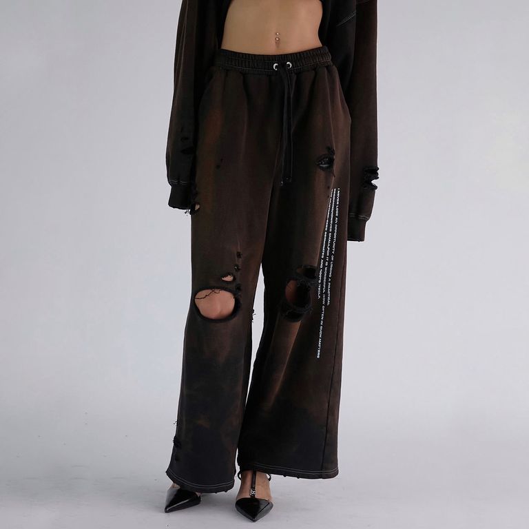 PRANK PROJECT - 【残り一点】Spray Dyed Damaged Sweatpants 