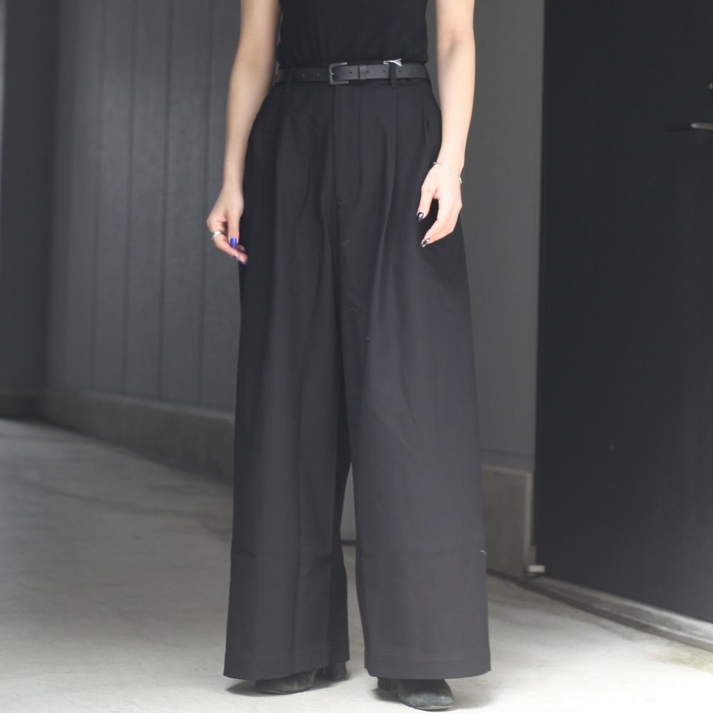 【残り一点】コットンツイルワイドパンツ