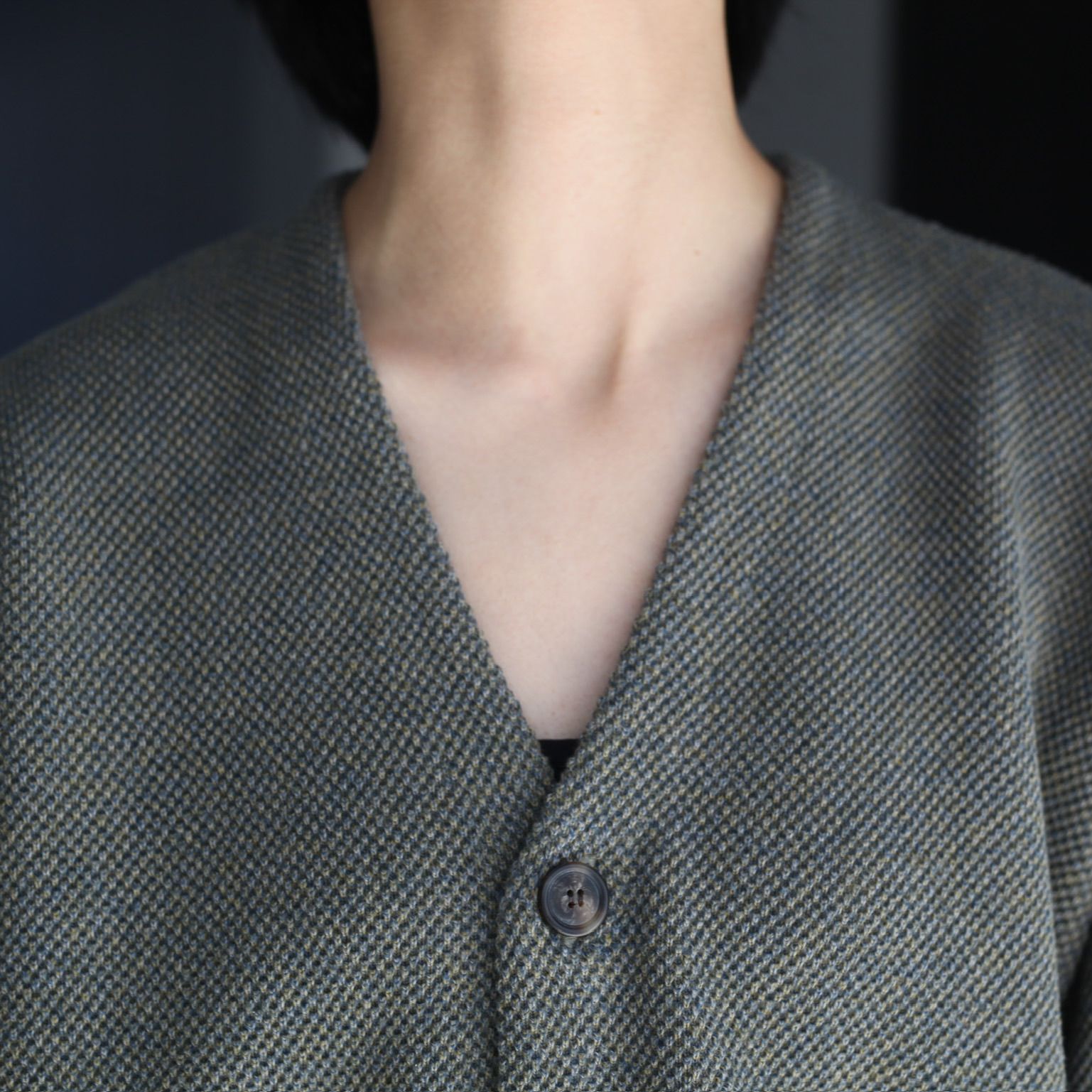 crepuscule - 【残りわずか】Moss Stitch V/N Cardigan