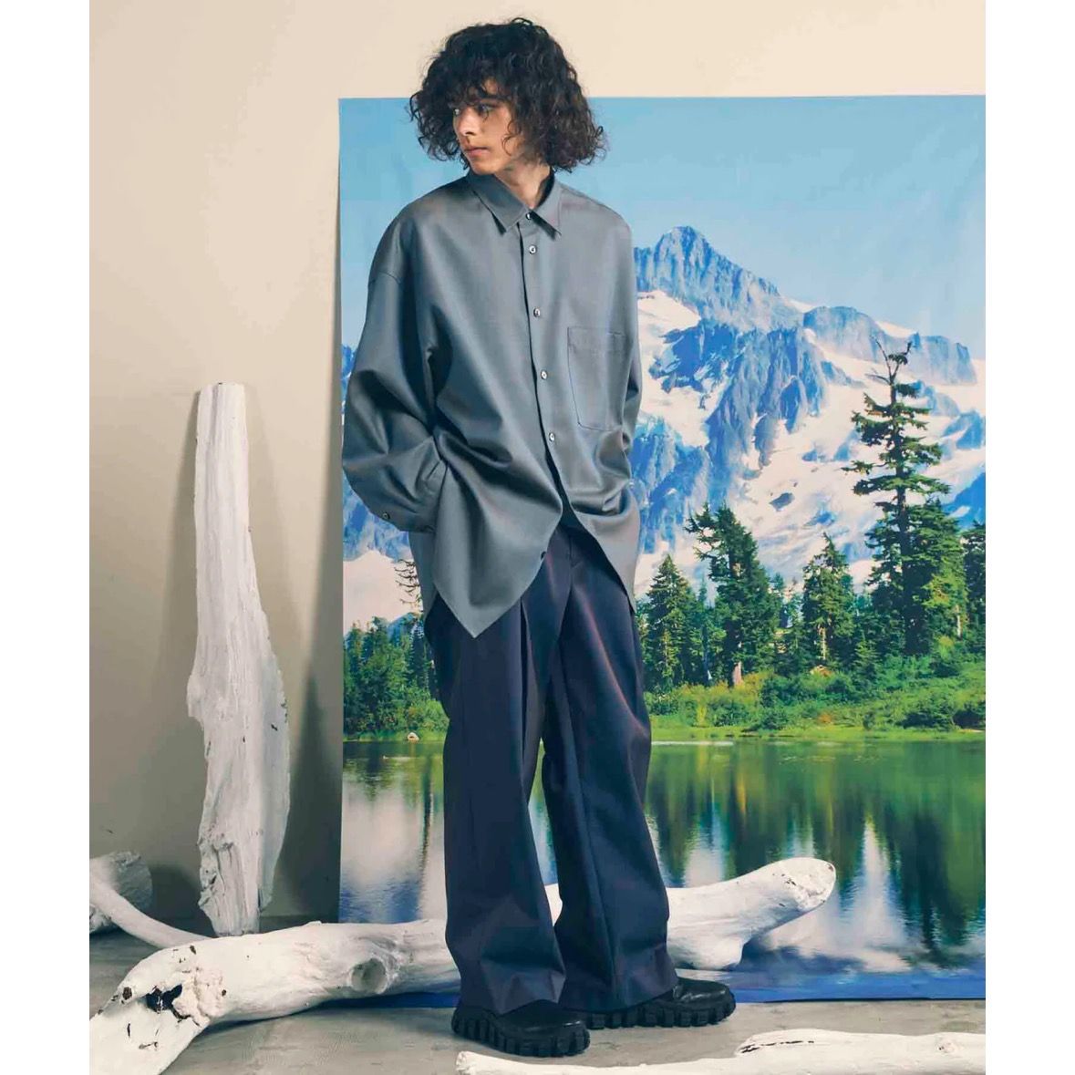 【残り一点】120/2/2 Suvin Cotton One Tuck Pants