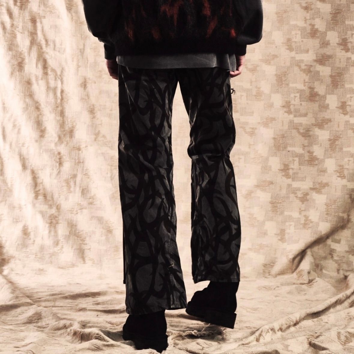 【残り一点】Tribal Camouflage Slash Seam Twist Lot 20746(AGED TWILL)