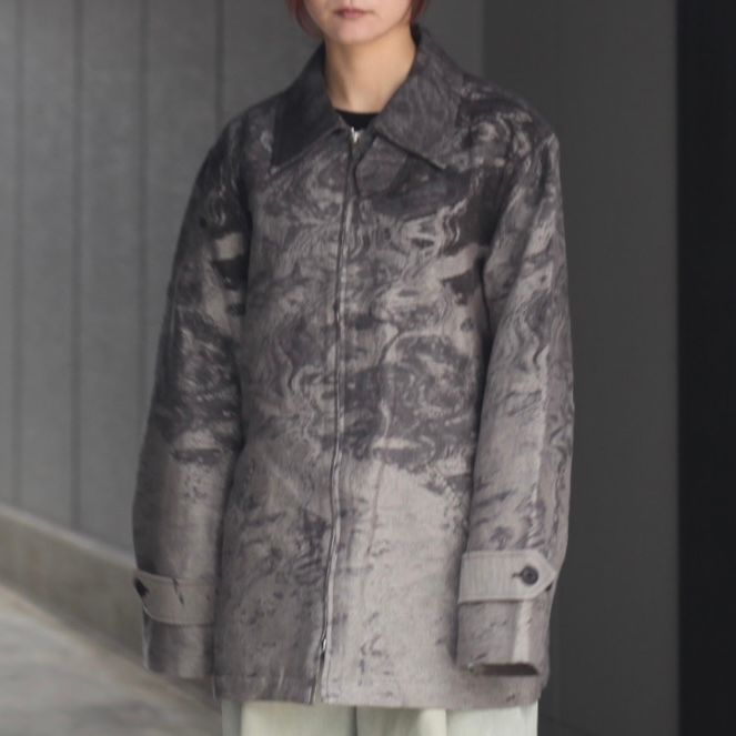 【残り一点】Photo Jacquard Zip Blouson