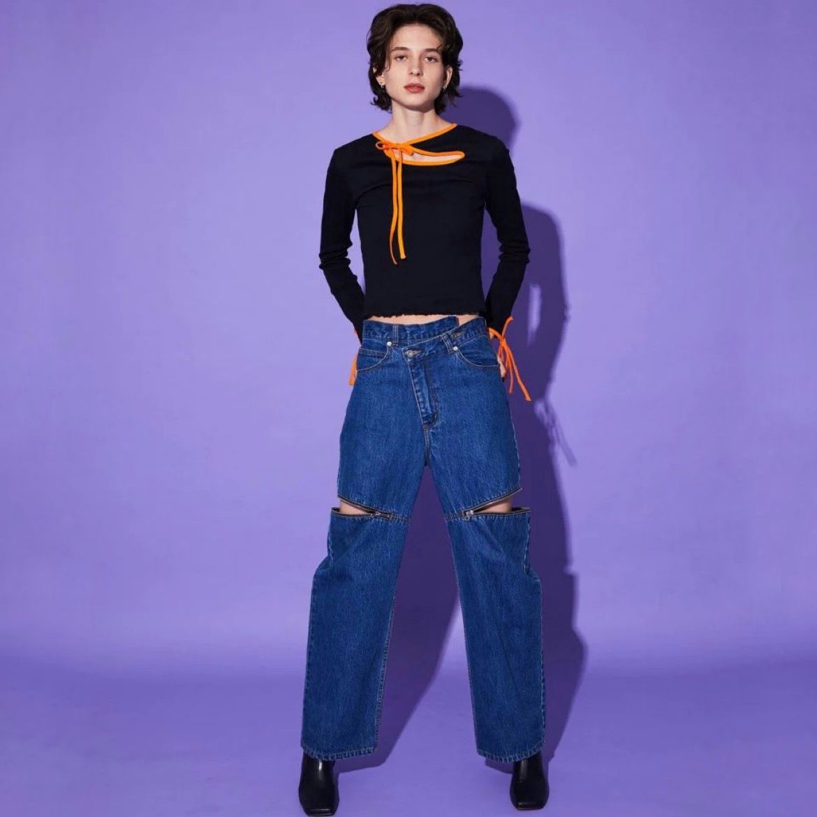 【残り一点】Side Slash Denim Pants