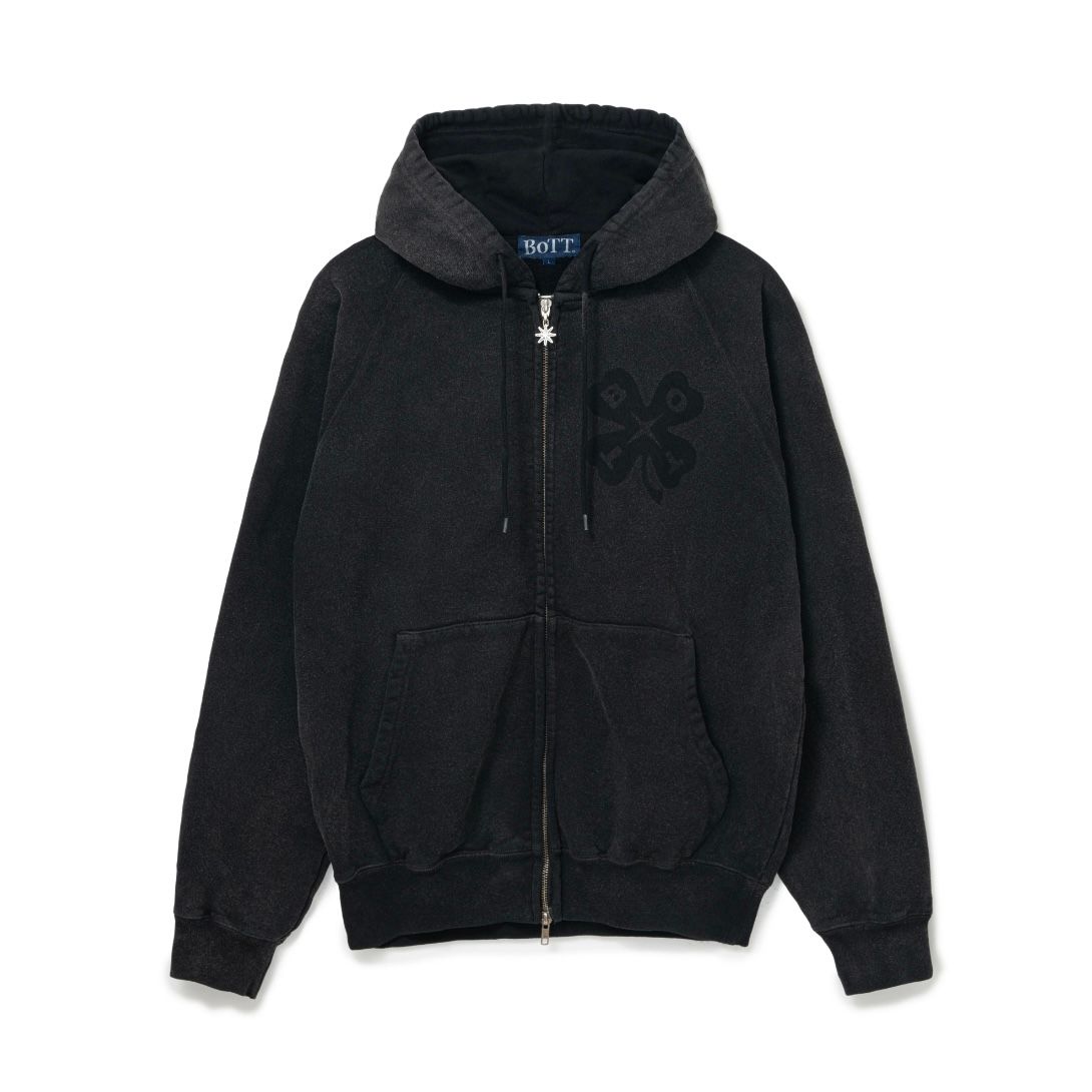 【残り一点】Washed Luckey Logo Zip Hoodie