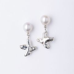 【お取り寄せ注文可能】Baroque Pearl Pigeon Earrings(両耳用)