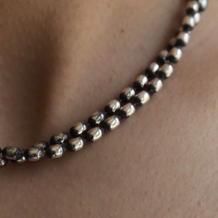 【お取り寄せ注文可能】Oval Bowl Chain W Necklace
