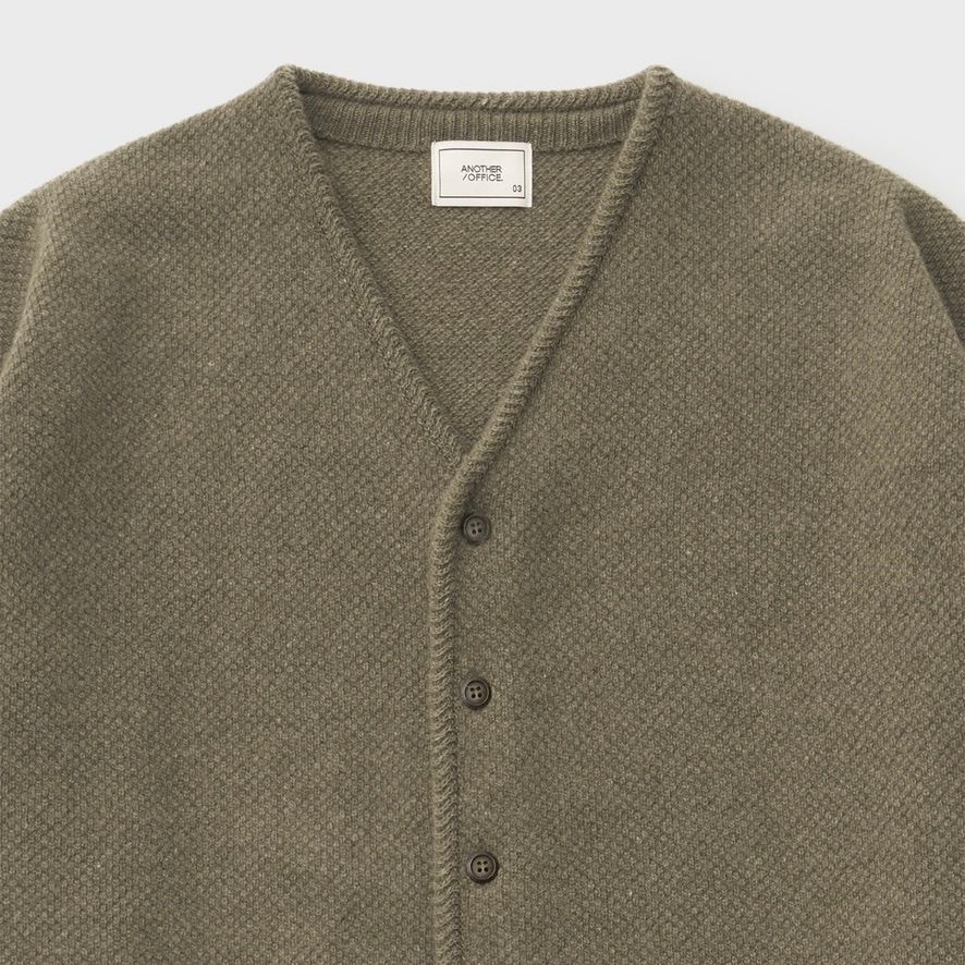 【残り一点】Moss Stitch V-Neck Cardigan