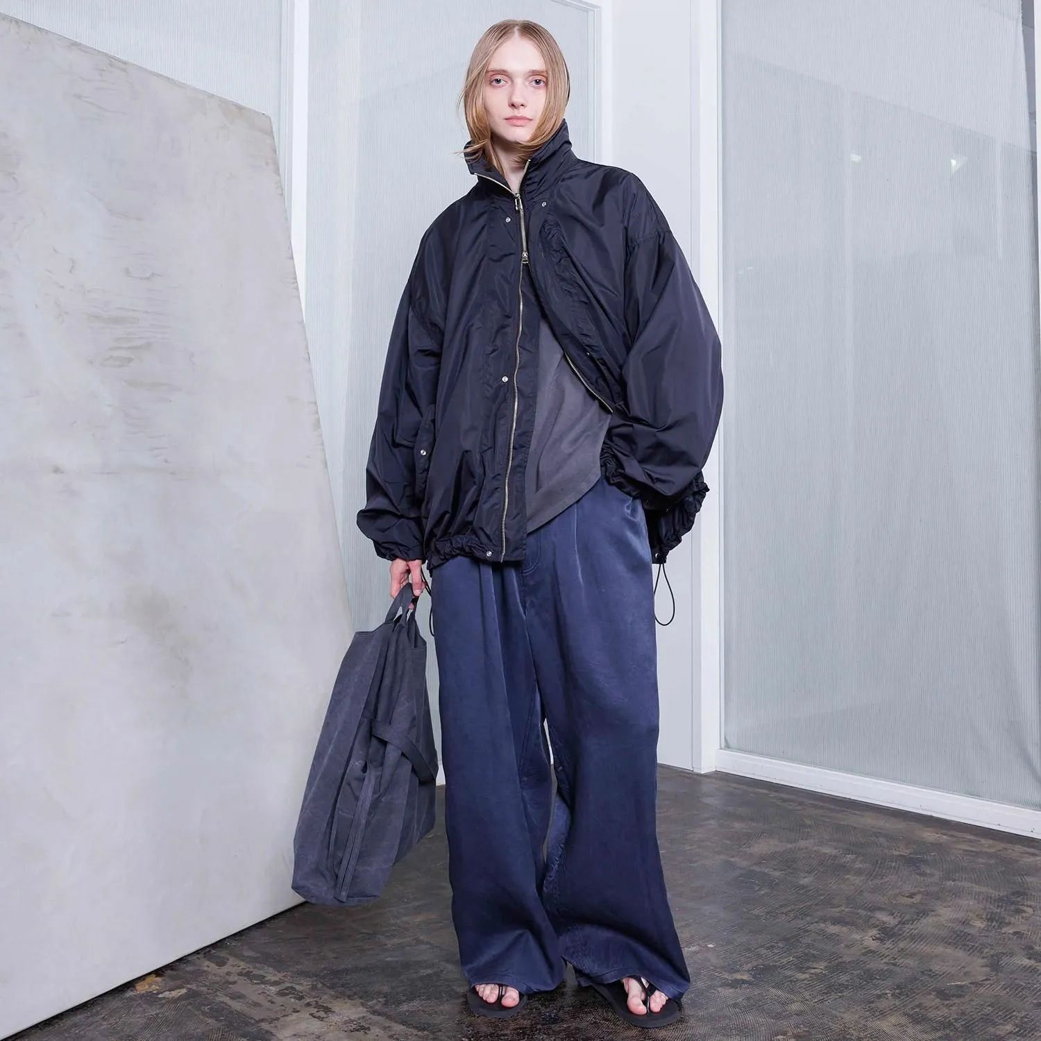 【残り一点】ナイロンジップブルゾン