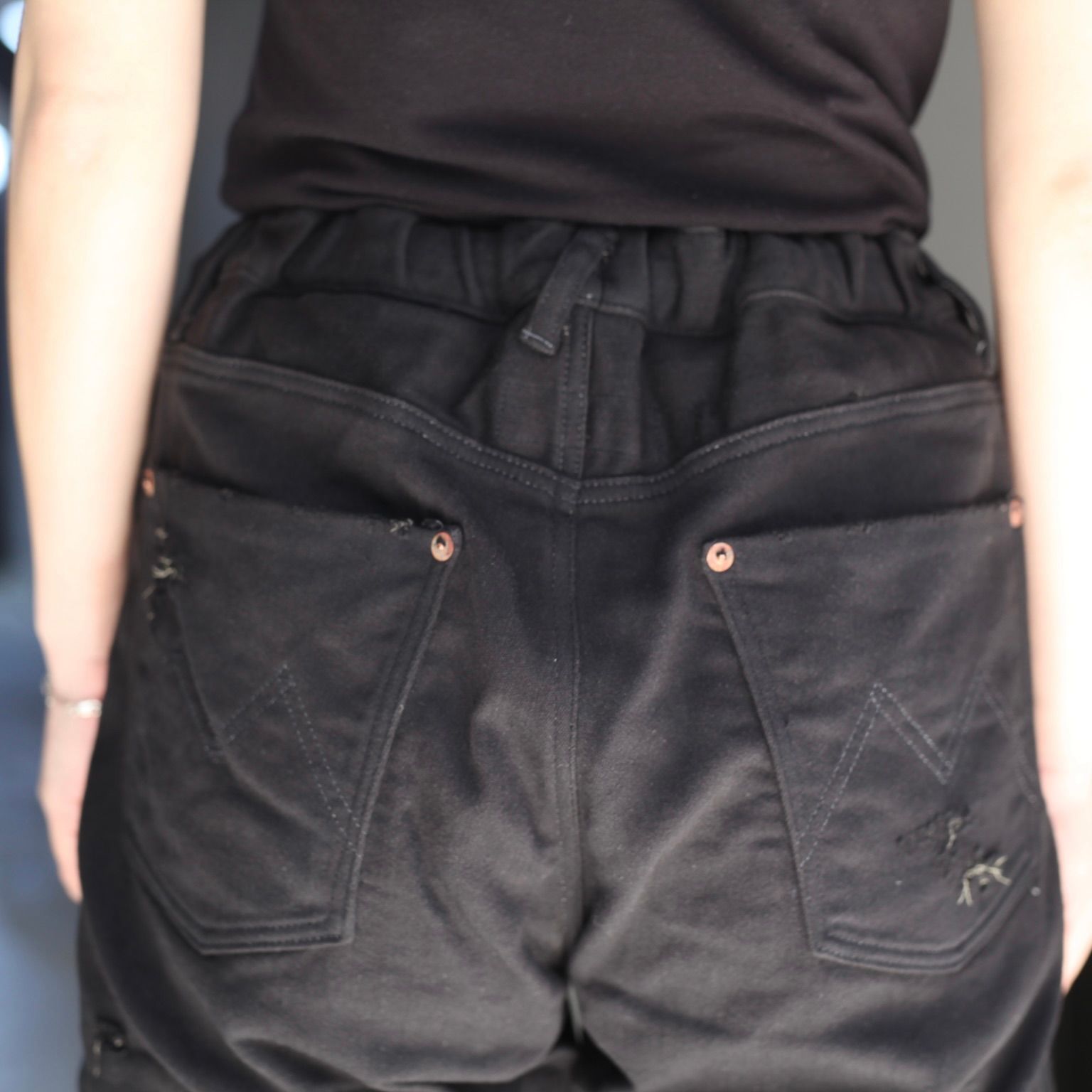 【残りわずか】Home Flare Jeans With Damaged(INLAY DENIM)