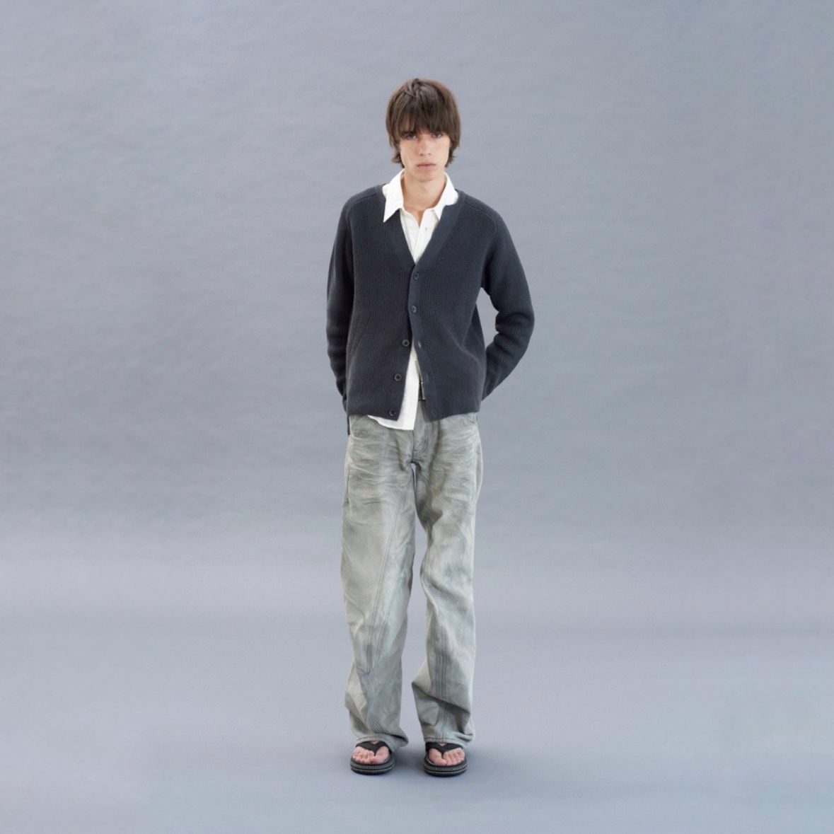 【残り一点】Ribbed Cardigan