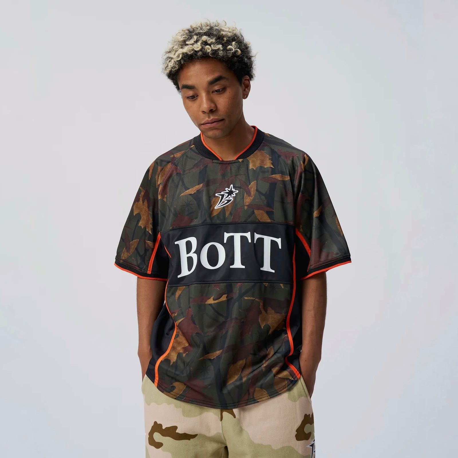 【残り一点】Camo Football Shirt
