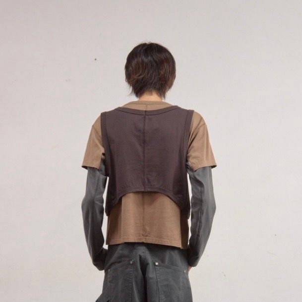 【残り一点】Panelled Multi Layerd T-Shirt