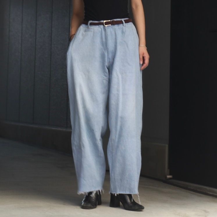 【残り一点】Reconstructed Super Baggy Slacks Denim_3(L)