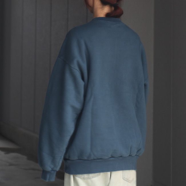 【残り一点】Pigment Dyed Crew Neck Sweatshirt