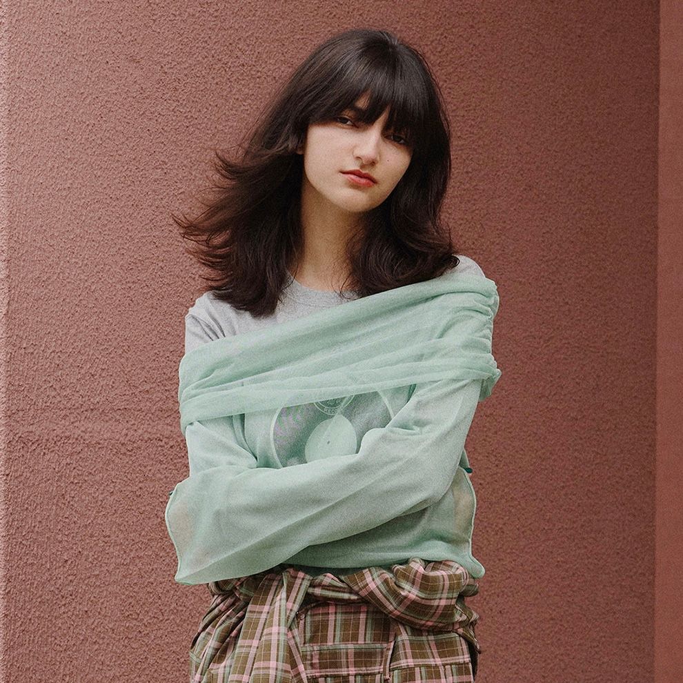 【残り一点】Sheer Off Shoulder Knit
