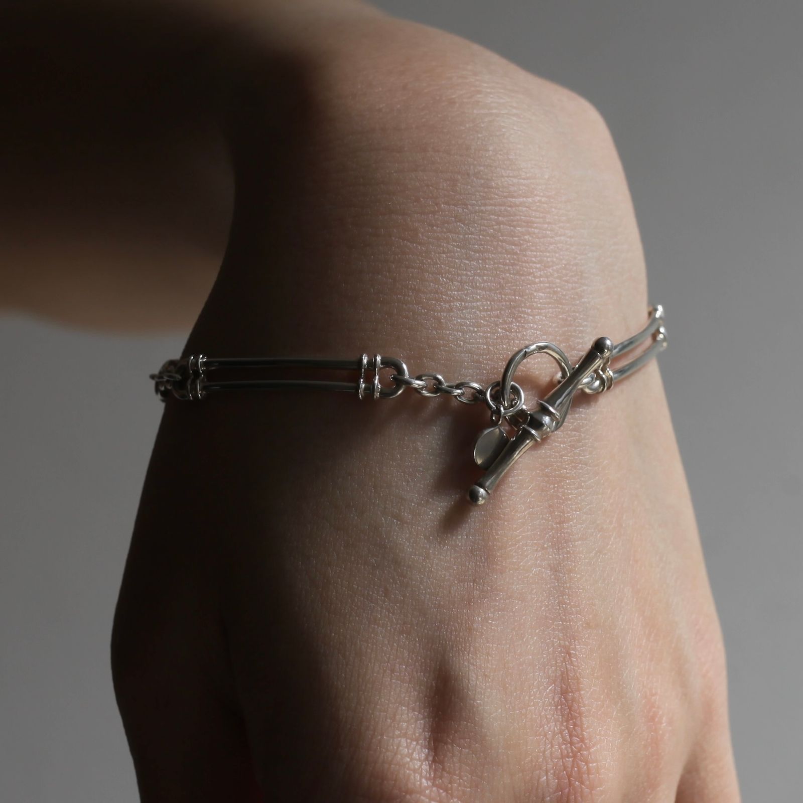 【残り一点】Parallel Bar Chain Bracelet/T-BAR