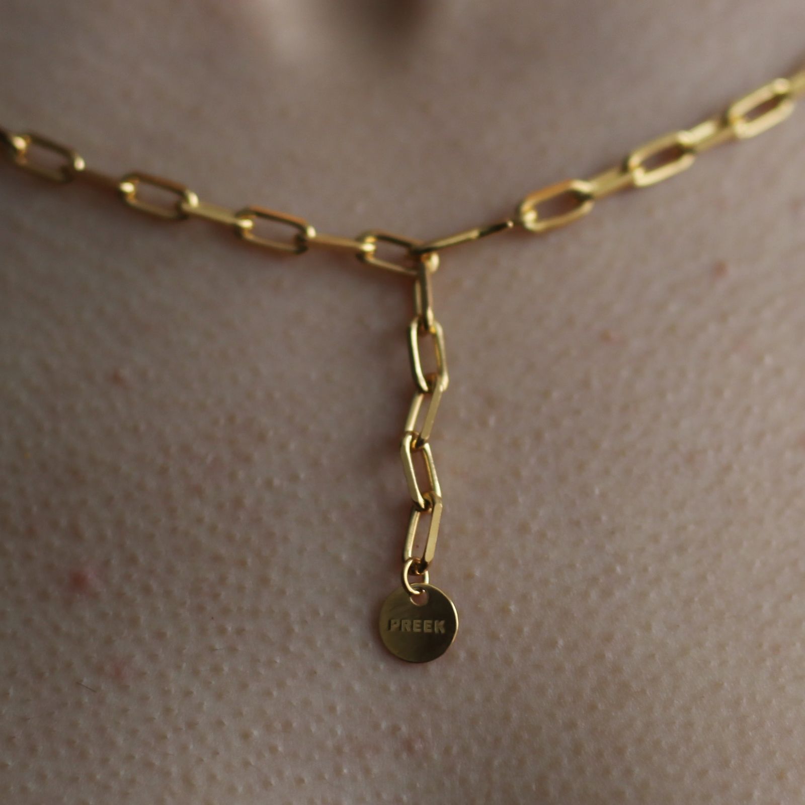 PREEK＞UNISEX BOLD LARIAT NECKLACE GOLD | www.ofa.sg