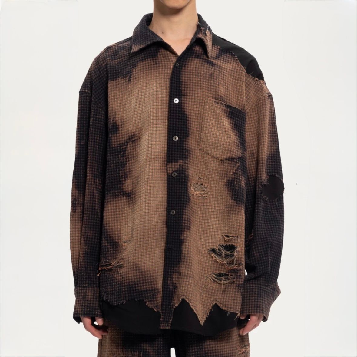 【残り一点】Long Sleeve Shirt in Decayed Check