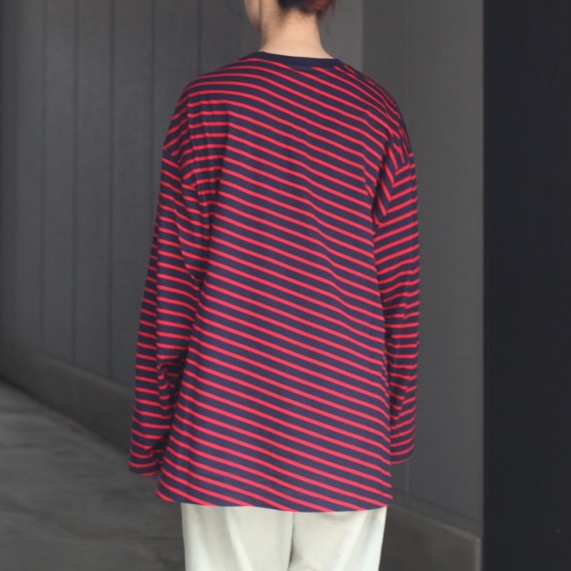 【残り一点】オーバーサイズボーダーL/S Tee