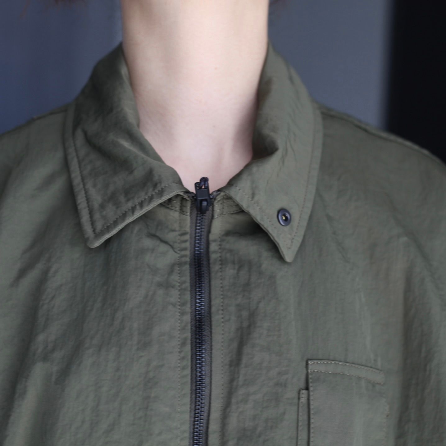 【残りわずか】Bio Washed Nylon Oversized Fight Jacket