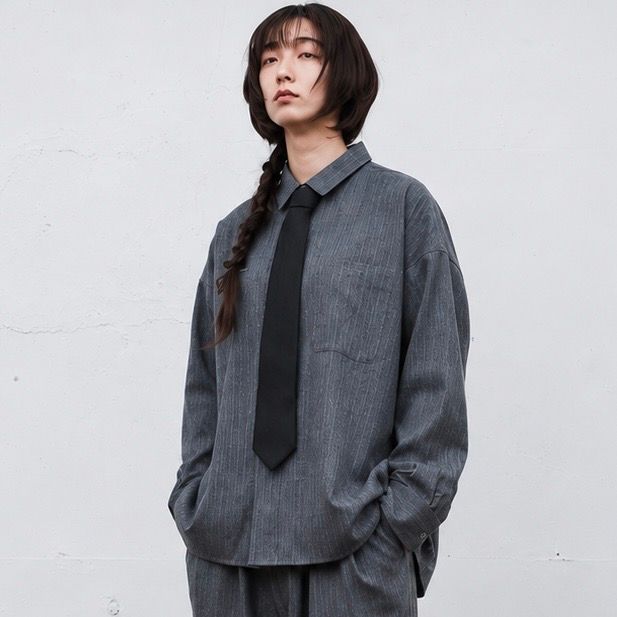 【残り一点】よそいきワイドBOXシャツ