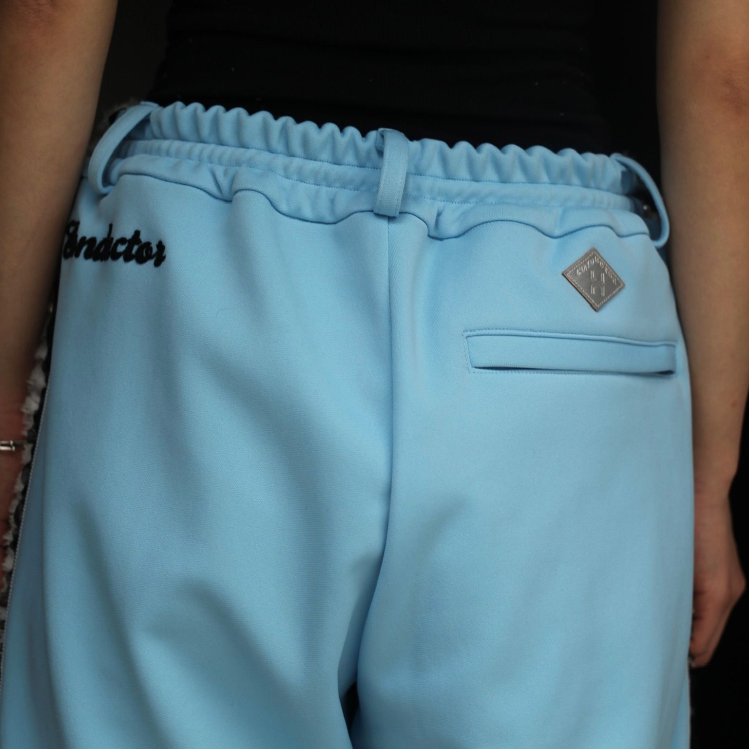 el conductorH - 【残り一点】Frill Side Line Jersey Trousers 
