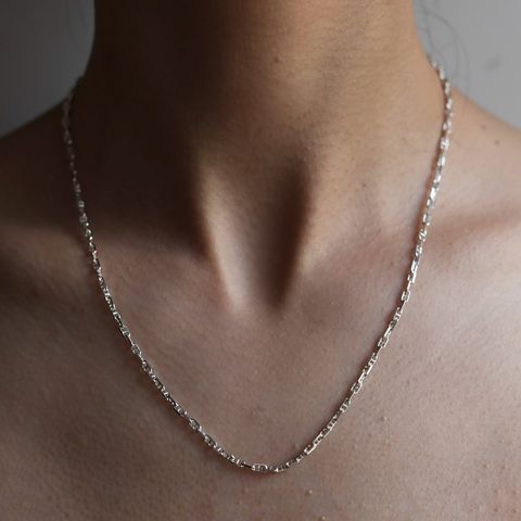 【残りわずか】Anchor Chain Necklace_2.5mm(SILVER)