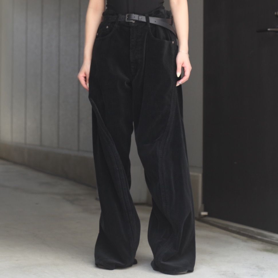 【残り一点】3D Twisted Wide Leg 5P Pants