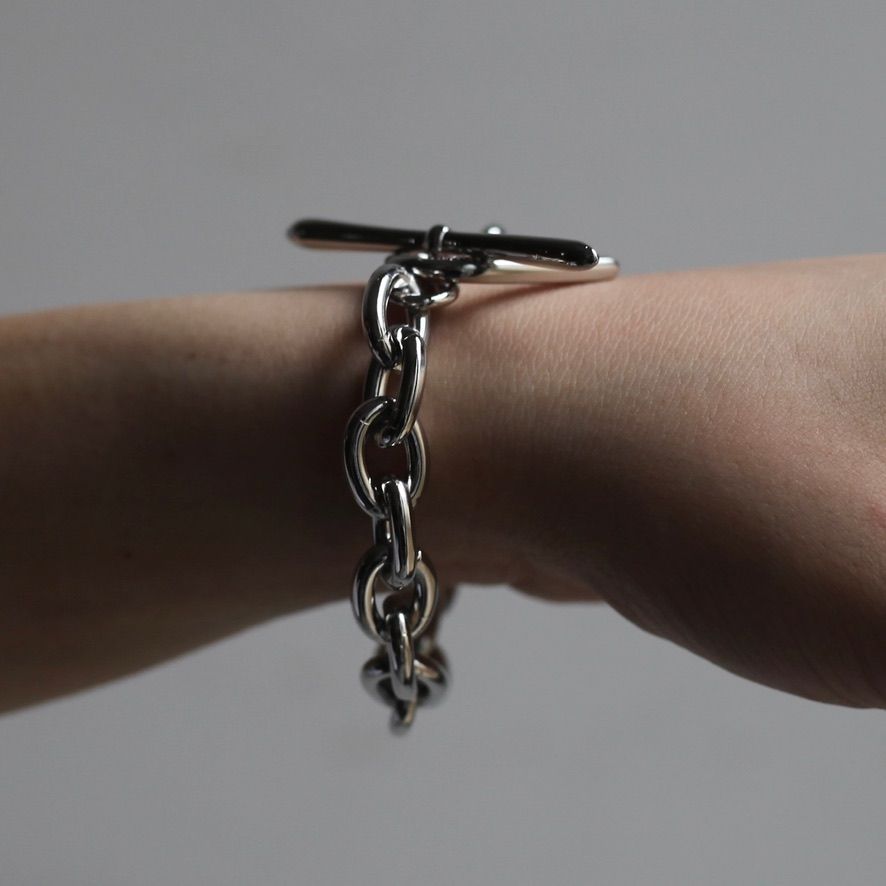 【残りわずか】Heart Bracelet_Medium Link(SILVER)