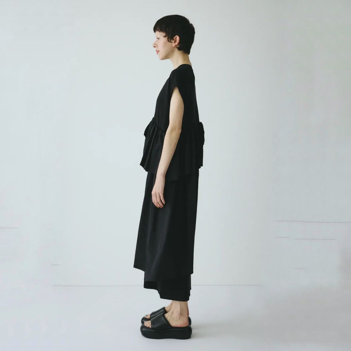 【残り一点】Side Frill Pante Dress